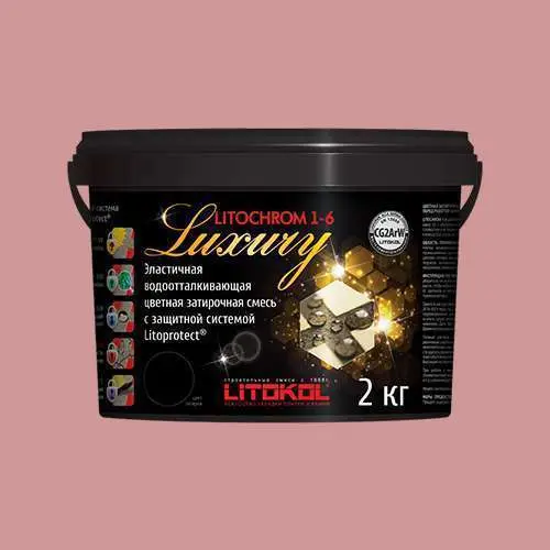 Затирочные смеси Litokol Litohrom Luxury 1-6 C.180 розовый фламинго 2 кг
