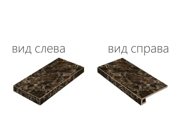 Керамогранит Italon Элит Дарк Ступень Угловая Правая (Натуральная и реттифицированная, 33x60)