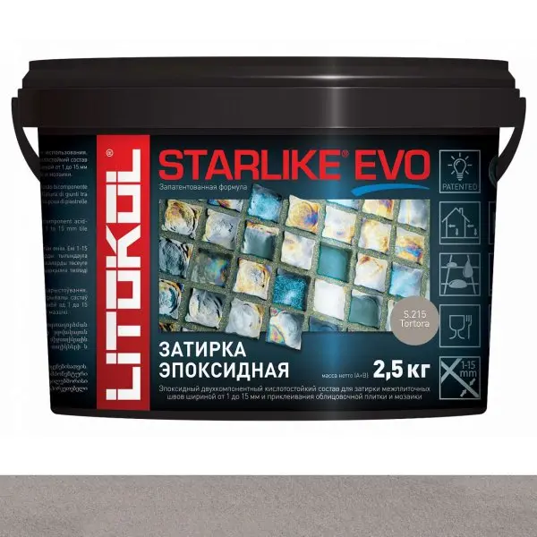 Затирочная смесь Litokol Starlike Evo S.215 Tortora 2.5 кг