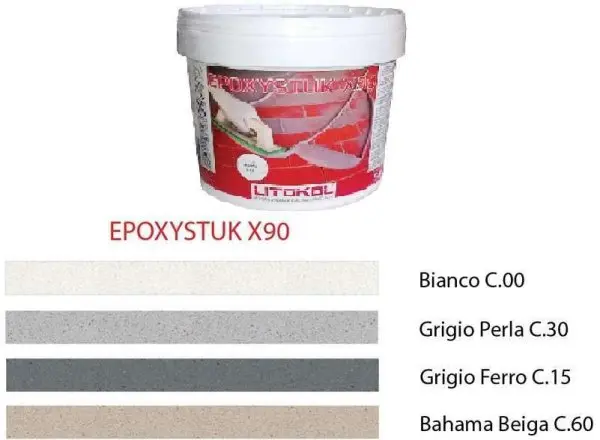 Затирочные смеси Litokol Epoxystuk X90 С.30 Жемчужно-серый 5 кг